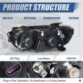 Auto Dynasty Non Dusk Package Gm2503359 Factory Style Headlight Assembly With Chrome Bezel For Chevy Sonic 2012-2016 Passenger