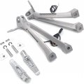 Httmt- Led Turn Signal Light Silver Rear Passenger Footrest Bracket Compatible With 06-07 Suzuk Gsxr 600 750 P N Mt390-013a-sr