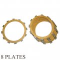 Caltric Friction Clutch Plate Compatible With Kawasaki Vn900 Vn-900 Vulcan 900 Custom 2007-2013 8-plates