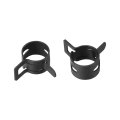 Steel Band Clamp 13mm Inner Dia Fit 13 5-14 2mm Od Hose Spring Type Action Fuel Line Silicone Tube Clip Black 10pcs 