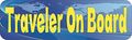 10in X 3in Traveler On Board Magnet Magnetic Vehicle Door Travel Magnets By Stickertalk 