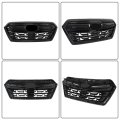 Front Bumper Grille Bright Black Center Grill Replacement For Forester 2022 2023 2024
