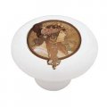 Gotham Decor Byzantine Head The Brunette By Mucha Ceramic Drawer Knob 