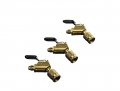 Hilmor Ball Valve Ends 3 Pack Bronze 