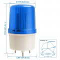 Baomain Revolving Warning Signal Light Ac 110v 3w Lte-5106 Led Blue Indicator Rotating Lamp Blue 110vac