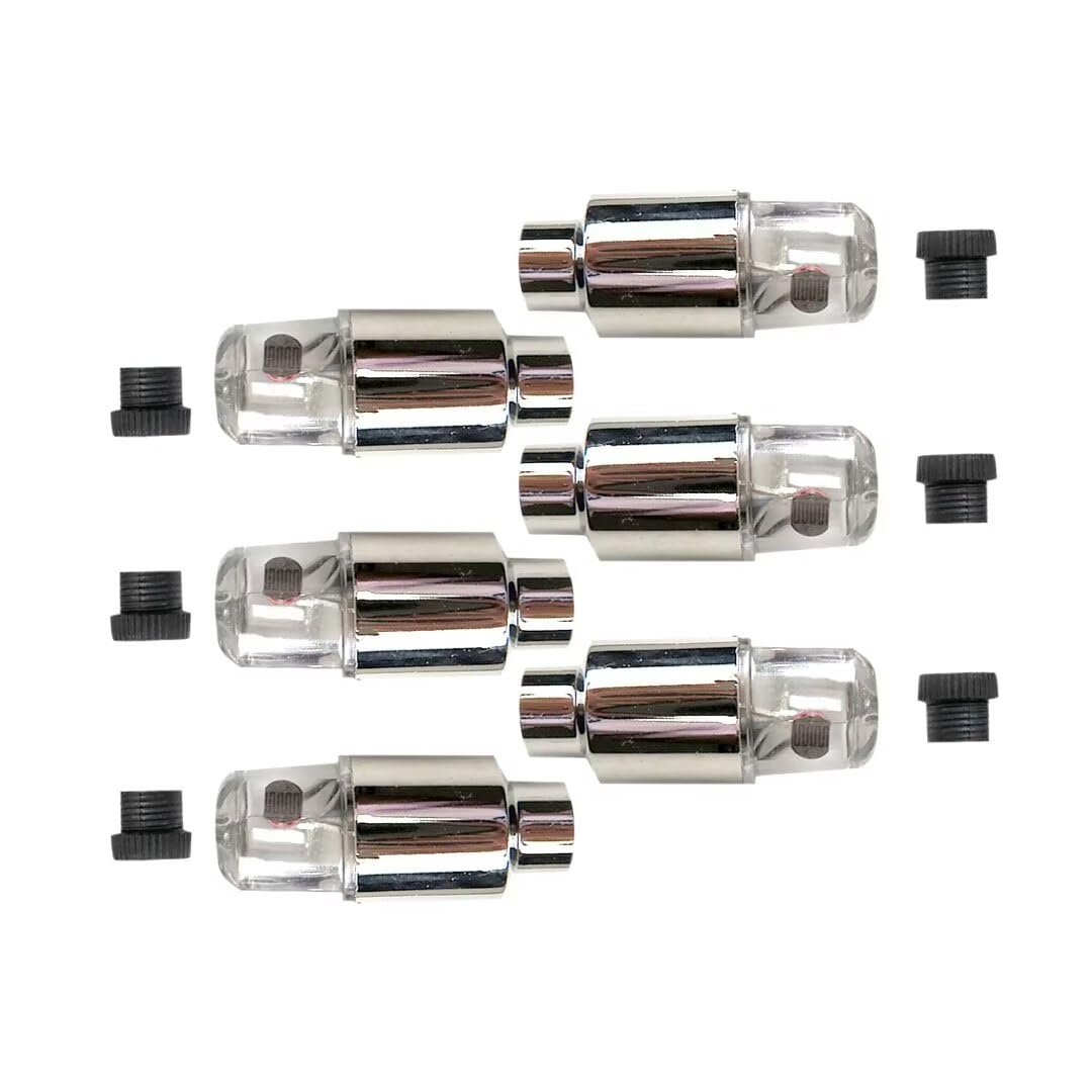 Led Valve Stem Caps Lights Kit Tire Wheel Waterproof Flashing Light Tire Lamp For Car Bike Motorcycle Waterproof Spoke Flash