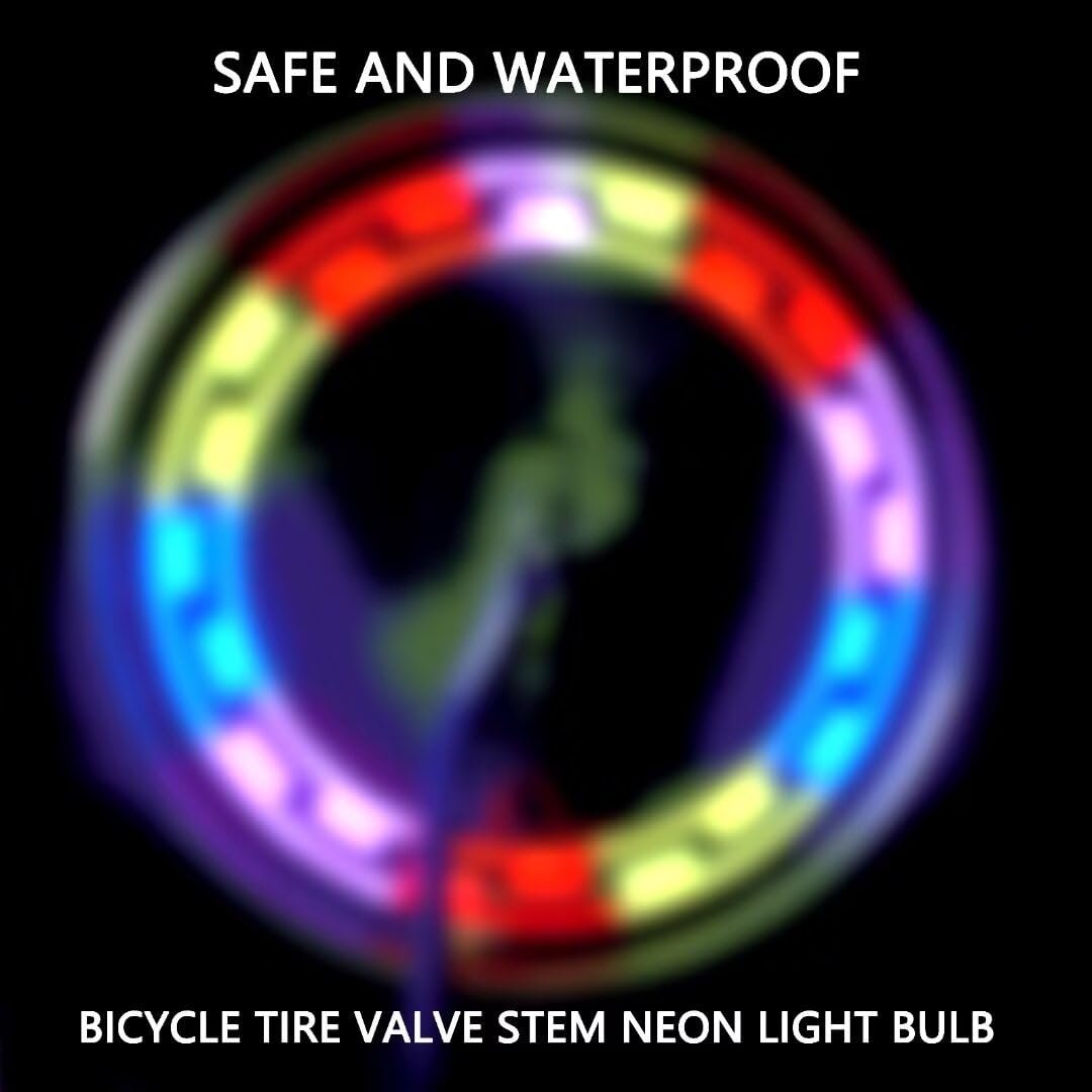 Led Valve Stem Caps Lights Kit Tire Wheel Waterproof Flashing Light Tire Lamp For Car Bike Motorcycle Waterproof Spoke Flash