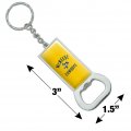 Graphics More Mcneese State University Cowboys Logo Keychain Rectangle Chrome Plated Metal Bottle Cap Opener