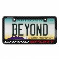 Ipick Image Made For Chevrolet Corvette C7 Grand-sport Black Real 3k Carbon Fiber Glossy Finish License Plate Frame