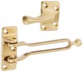Rockwood 604 4 Brass Door Guard 1-1 16 Body Width X 2-9 Length Strike Satin Clear Coated Finish 