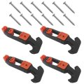 4pack T-handle Draw Latches With Matching Mounting Screws Rubber Lid Replacement Fit For Toolbox Cooler 