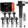 A-premium Set Of 8 Ignition Coil Pack And Iridium Spark Plugs Compatible With Ford Mustang 2015 2016 2017 2018 5 2l