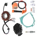 Ignition Coil Spark Plug Regulator Rectifier Stator Replacement For 32101-07g00 33410-09f00 32800-05f20 Suzuki Quadsport Z400 