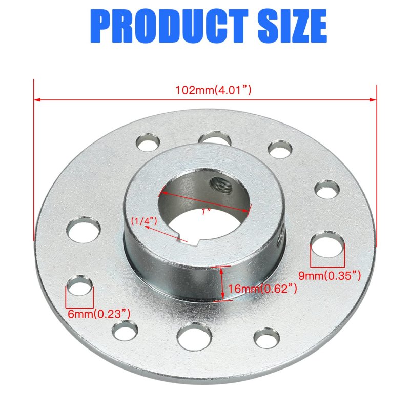 1 Inch Bore Go Kart Sprocket Hub Adapter With 4 Keyway Hardware Kit For Predator 212cc 196cc 6 5hp Mini Bike Carts Dune Buggies