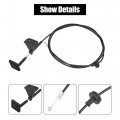 X Autohaux 74130snaa01 Front Hood Latch Lock Release Wire Cable Replace For Honda Civic 2006-2011 Black