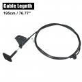 X Autohaux 74130snaa01 Front Hood Latch Lock Release Wire Cable Replace For Honda Civic 2006-2011 Black