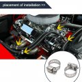 Uxcell 100pcs Car Stainless Steel Adjustable 9-16mm Hose Clamp Fuel Line Pipe Tube Clip