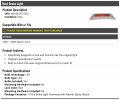 3rd Third Brake Light Lens With Bulb Led Compatible 2007-2009 Saturn Aura