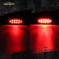 Partsam Red Cargo Carrier Hitch Rack Lights Kit 2pcs 6 Inch 10 Led Oval Waterproof Tail With Rubber Grommets 76 Wiring Harness