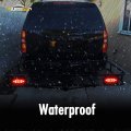 Partsam Red Cargo Carrier Hitch Rack Lights Kit 2pcs 6 Inch 10 Led Oval Waterproof Tail With Rubber Grommets 76 Wiring Harness