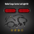 Partsam Red Cargo Carrier Hitch Rack Lights Kit 2pcs 6 Inch 10 Led Oval Waterproof Tail With Rubber Grommets 76 Wiring Harness