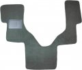 Auto Mat Store One-piece Front Carpet Floor With Serge Edges And Heel Pad For Ford E-series Rv Chassis Custom Length Gray 
