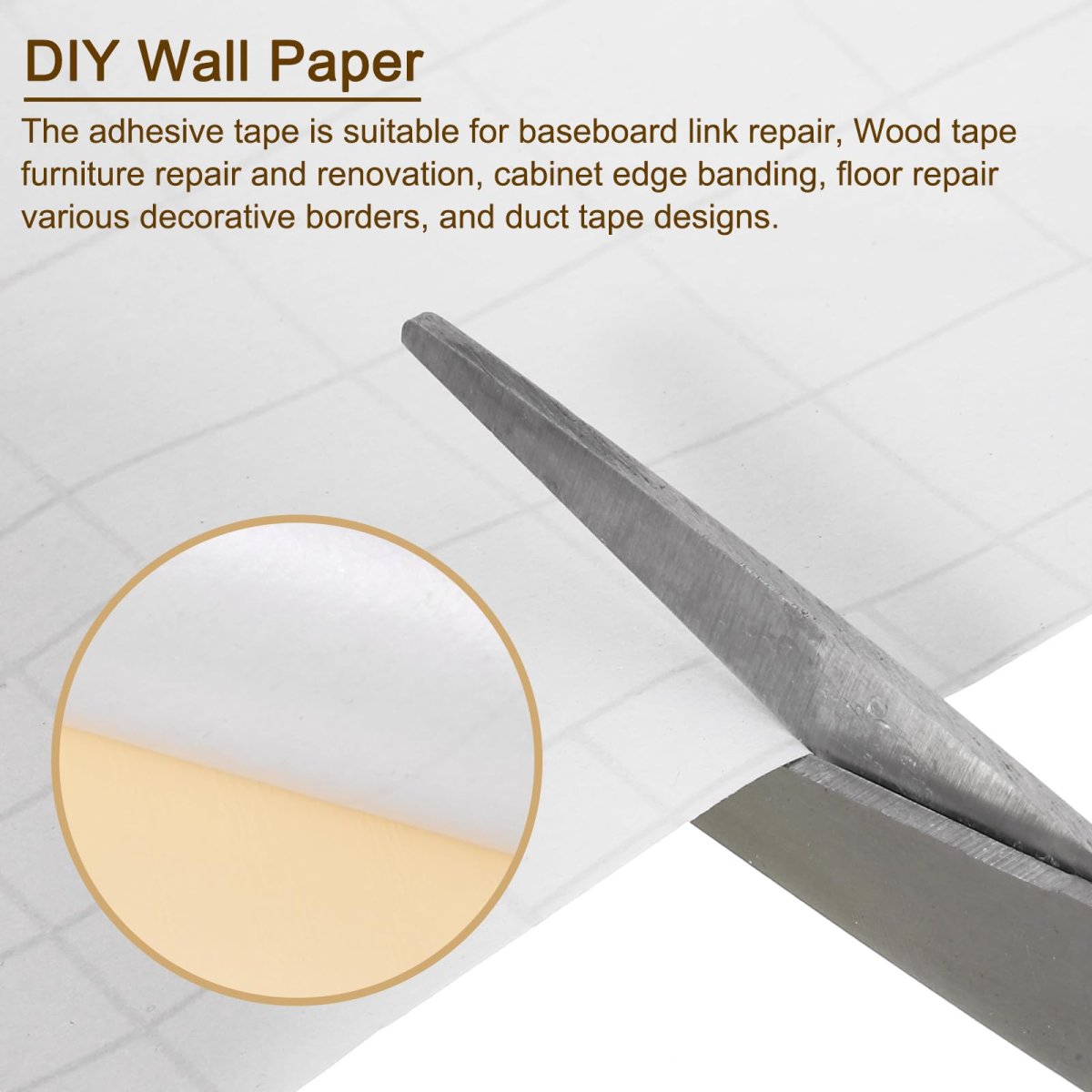 Wood Grain Tape 4 X33 Ft Self Adhesive Repair Patch For Baseboards Doors Floor Furniture Home Decor Sky Blue
