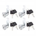 Uxcell Cam Lock 3 4 Cylinder Length Cabinet Locks With No 1 Fits On 2 Max Thickness Panel Keyed Different Zinc Alloy Secure