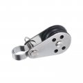 Uxcell Marine Pulley 25mm Single Block 316 Stainless Steel Nylon Hanging Wire Towing Wheel Cable Rope Runner Roller