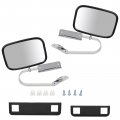 Aintier Driver And Passenger Side Mirror With Manual Fold Non-heated Compatible 1980-1996 For Ford Bronco 1984-90 Ii 1991-1994