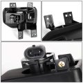 Auto Dynasty Compatible With 15-17 Ford F-150 13th Gen Pair Of Bumper Driving Fog Lights Switch Smoked Lens