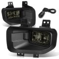 Auto Dynasty Compatible With 15-17 Ford F-150 13th Gen Pair Of Bumper Driving Fog Lights Switch Smoked Lens