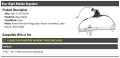 Rear Right Passenger Side Power Window Regulator And Motor Assembly Compatible With 1992-2011 Mercury Grand Marquis