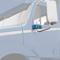 Grand General 67812 Plastic Chrome Driver Side Mirror Bracket Cover For Freightliner 