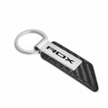 Ipick Image Carbon Fiber Texture Strap Silver Metal Bar Uv Printed Logo Key Chain Official Licensed For Acura Rdx
