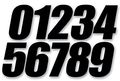 Dcor Individual Numbers 6in No 6 Black 45-26-6 