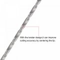 Uxcell 5 Pcs 1mm Mini Micro Twist Drill Bits High-speed Steel Straight Shank Extra Long Bit 100mm For Aluminum Alloy