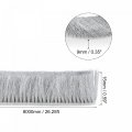 Uxcell Weather Stripping Brush 26ft L X 0 35 W 6 H Self-adhesive Seal Weatherstrip Sweep Gray For Door Window