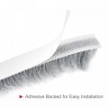 Uxcell Weather Stripping Brush 26ft L X 0 35 W 6 H Self-adhesive Seal Weatherstrip Sweep Gray For Door Window