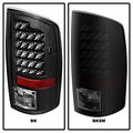 Dodge Ram 1500 2500 3500 Led Tail Light Black Housing With Clear Lens Smoke Free Gift Universal Drl 8 White Lights 