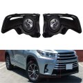 Fog Light Lamp Assembly Passenger And Driver Side Replacement For Highlander 2017 2018 With Harness Switch Kit 