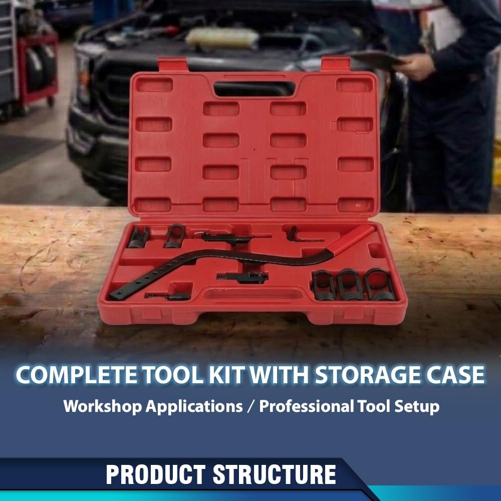Valve Spring Compressor Kit Remover Installer Tool Set No Cylinder Head Removal Required Universal Engine Seal Disassembly