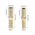 Uxcell 6mm 8mm Brass Barb Hose Fitting Straight Connector Coupler 20pcs