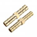 Uxcell 6mm 8mm Brass Barb Hose Fitting Straight Connector Coupler 20pcs
