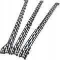 Kuafu 3pcs Front Grille Inserts Compatible With 2020-2023 Gmc Sierra 2500 3500 Hd At4 Slt Mesh Grill Cover Trim Overlay Glossy