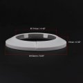 Pipe Cover Decoration 114mm Pp Plastic Escutcheon Water Drain Line White 2pcs