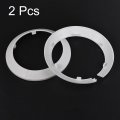 Pipe Cover Decoration 114mm Pp Plastic Escutcheon Water Drain Line White 2pcs