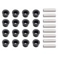 Hecasa A Arm Bushing Kit For 2009 2011-2014 Honda Trx450er 400x 1999-2008 Sportrax 400 450 Full Set Control Atv Silvery Black 