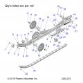 Polaris Snowmobile Rail Reinforcer Plate Genuine Oem Part Qty 1