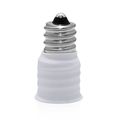 Pack Of 5 E12 To E14 Adapter Converter Candelabra Screw E12 Small Edison E14 Socket Reducer White 